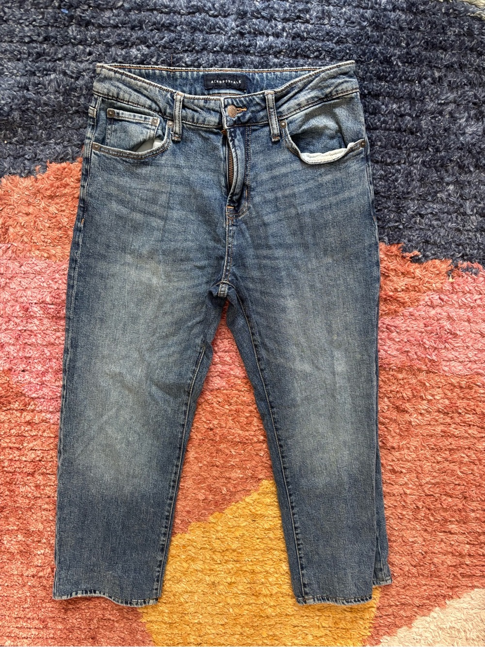 Aeropostale Straight Leg Blue Jeans